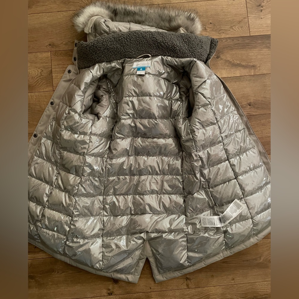 NWOT Columbia Coat Barlow Pass 550 Tur-boDown Omni Heat - Hooded Puffer Sz M - Picture 10 of 16